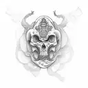 Design a tattoo inspired by scientific illustrations with a traditional Japanese twist tattoo design idea