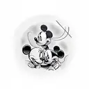 Mickey Mouse tattoo design idea