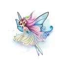 fairy  tattoo design idea