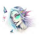 fairy  tattoo design idea