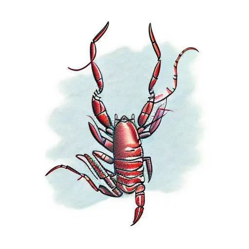 lobsters tattoo design idea