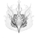 leviathan vs phoenix tattoo design idea