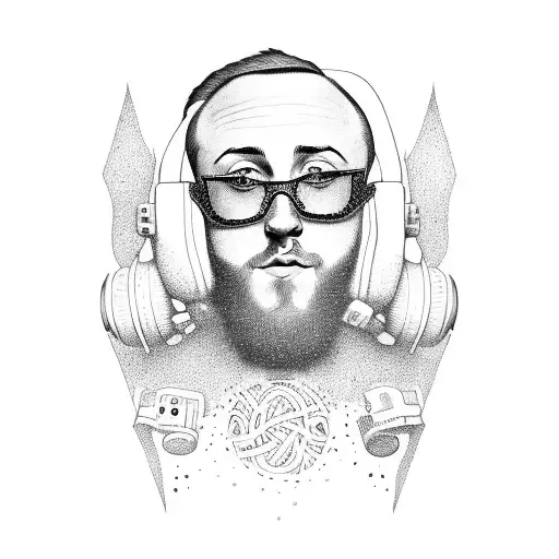 MAc Miller Album Cover Swimming tattoo design idea