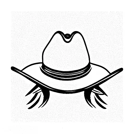 cowboy Mexican western tattoo design idea