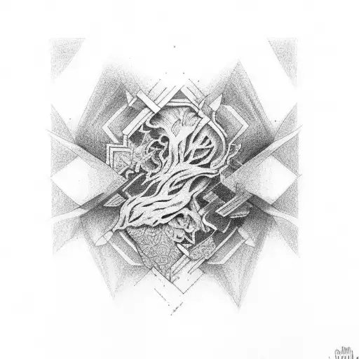 regret with open heart for men tattoo design idea