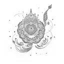 mehndi  tattoo design idea