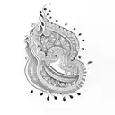 feminen mehndi back tattoo tattoo design idea