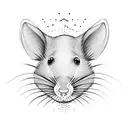 rapper rat tattoo design idea