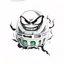 venomized hulk daruma  tattoo design idea