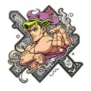 jojos bizarre adventure puzzle piece tattoo design idea