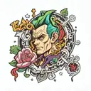 jojos bizarre adventure puzzle piece tattoo design idea