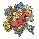 jojos bizarre adventure puzzle piece tattoo design idea
