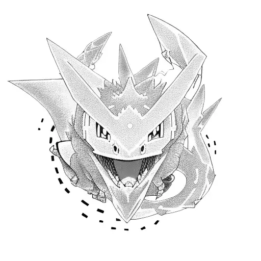 Pokemon , Digimon and Dragón ball tattoo design idea