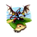 Pokemon , Digimon and Dragón ball tattoo design idea