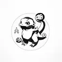 charmander tattoo design idea