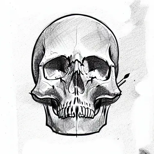 skull tattoo design idea