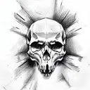 skull tattoo design idea