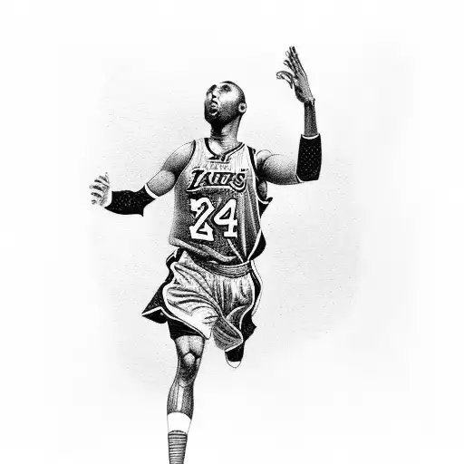 Start - At the wrist area, you have the boy in the Kobe Bryant jersey. He's looking up at the staircase with a determine tattoo design idea