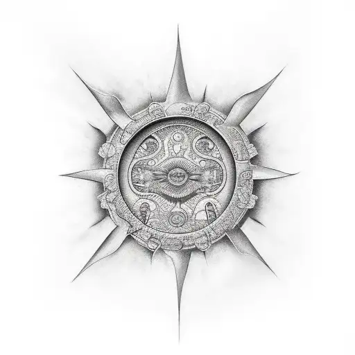 sol y mar tattoo design idea