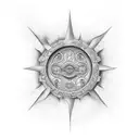 sol y mar tattoo design idea
