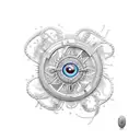 sol y mar tattoo design idea