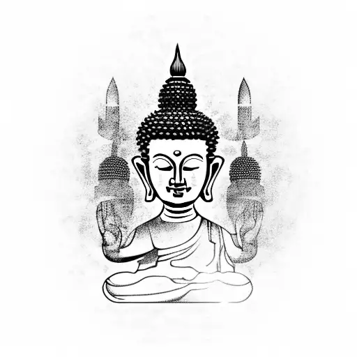 Buddha tattoo design idea