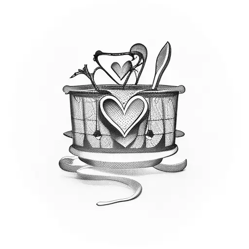 fuck LOVE in cart tattoo design idea
