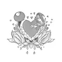fuck LOVE in cart tattoo design idea