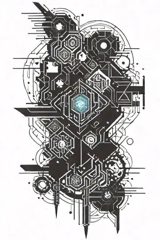 Create a forearm tattoo, in firework or ornemental. With geometric shapes, and no image details. tattoo design idea