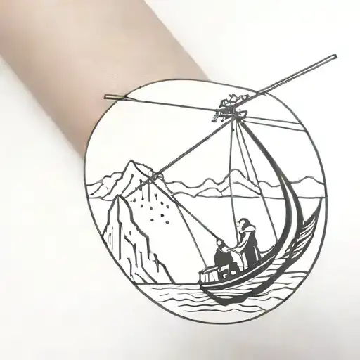 Gondola tattoo design idea
