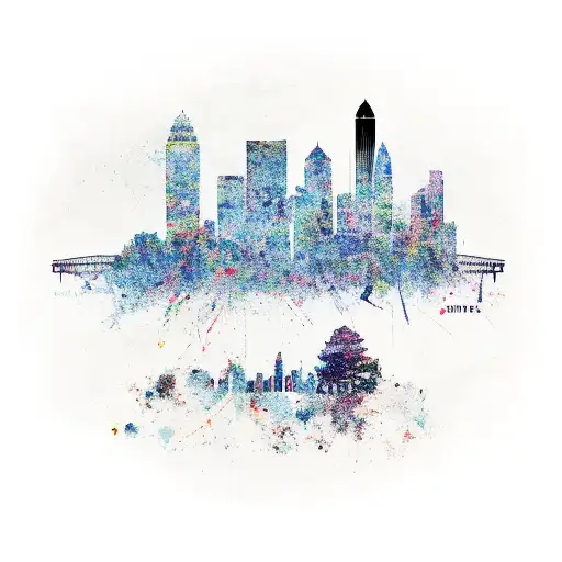 Atlanta skyline  tattoo design idea
