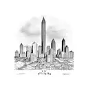 Atlanta skyline  tattoo design idea