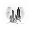 Atlanta skyline  tattoo design idea