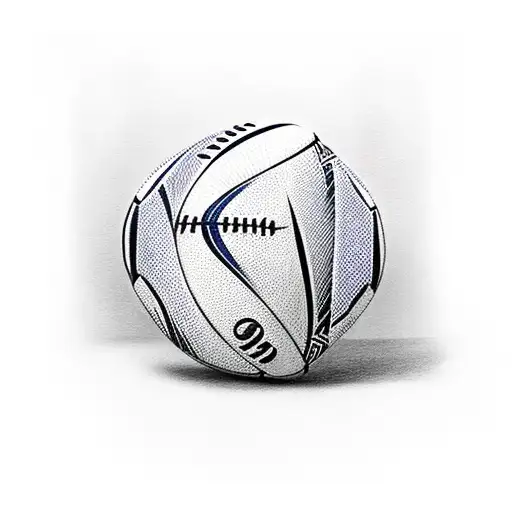 rugby ball with a chilli tattoo design idea