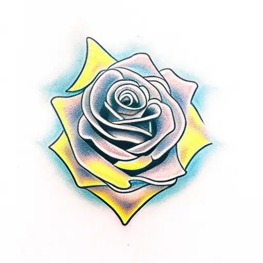 Rose gemini tattoo design idea