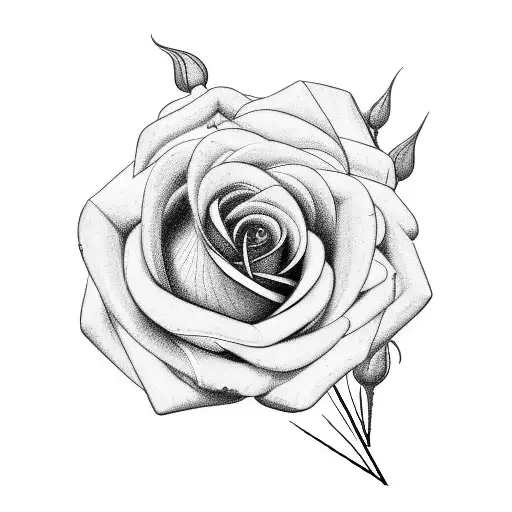 Rose flower, BTS love yourself album art and gemini tattoo design idea