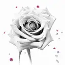 Rose flower, BTS love yourself album art and gemini tattoo design idea