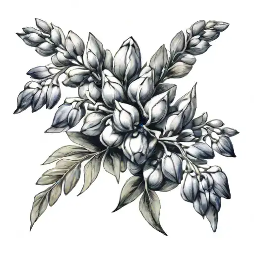 lupine tattoo design idea