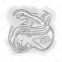 question mark made of speakers tattoo design idea
