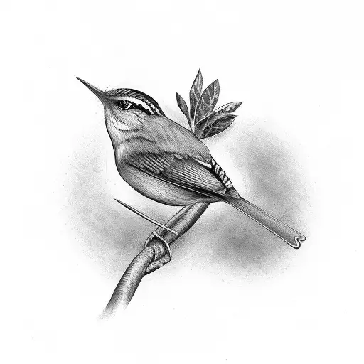 wren bird, Jeremiah 29:11, clock tattoo design idea