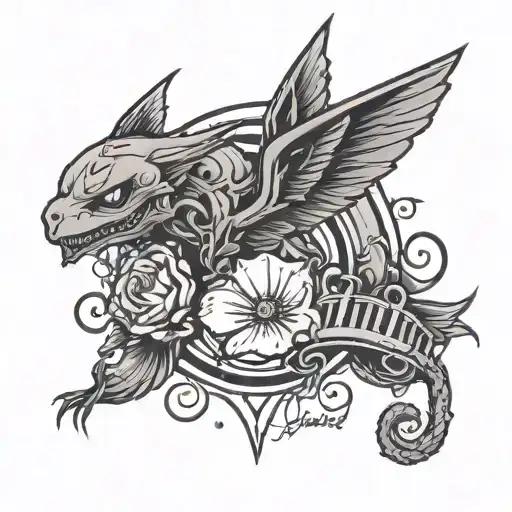 lines from the track LSP It's boring to live tattoo design idea