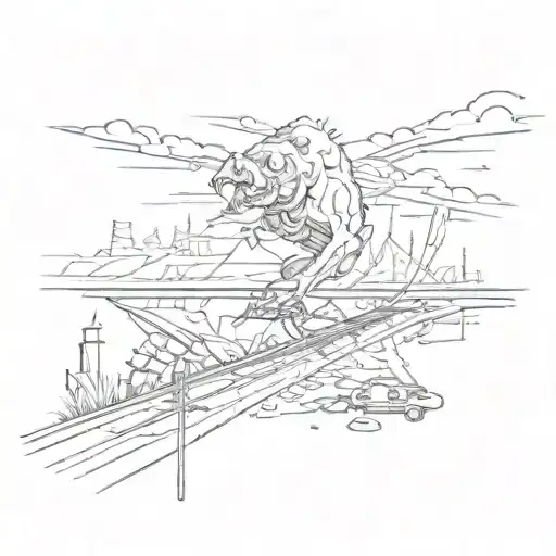 on the LSP track Skuchno zhit tattoo design idea