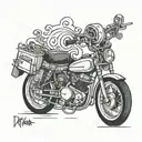 lines from the track LSP It's boring to live tattoo design idea