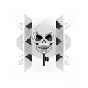 dancing Skeleton  tattoo design idea