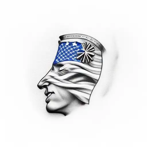 patriotic  tattoo design idea