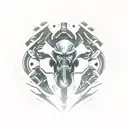 Starcraft 2 Terraner logo in Cyborg tattoo design idea