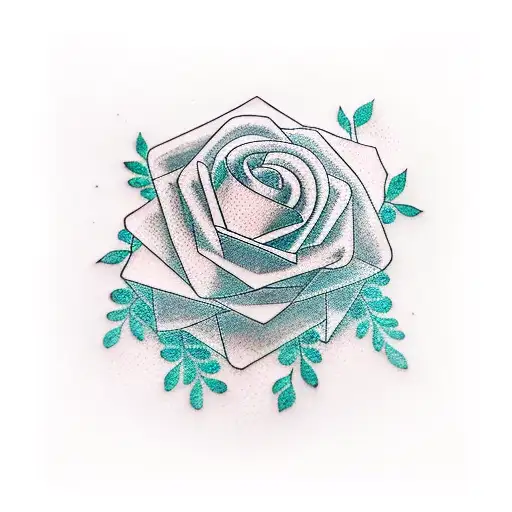 paper boat with jasmin flowers tattoo design idea