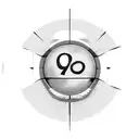 8 Ball tattoo design idea