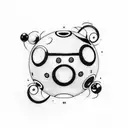 8 Ball tattoo design idea