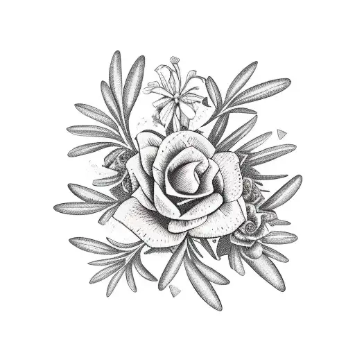 rosemary  tattoo design idea